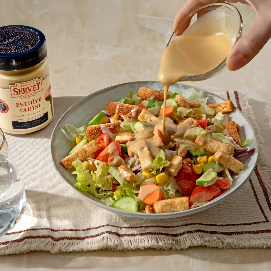 Bercekız Servet Şekerleme Tek Kavrulmuş Taze Fethiye Tahini - 300 gr