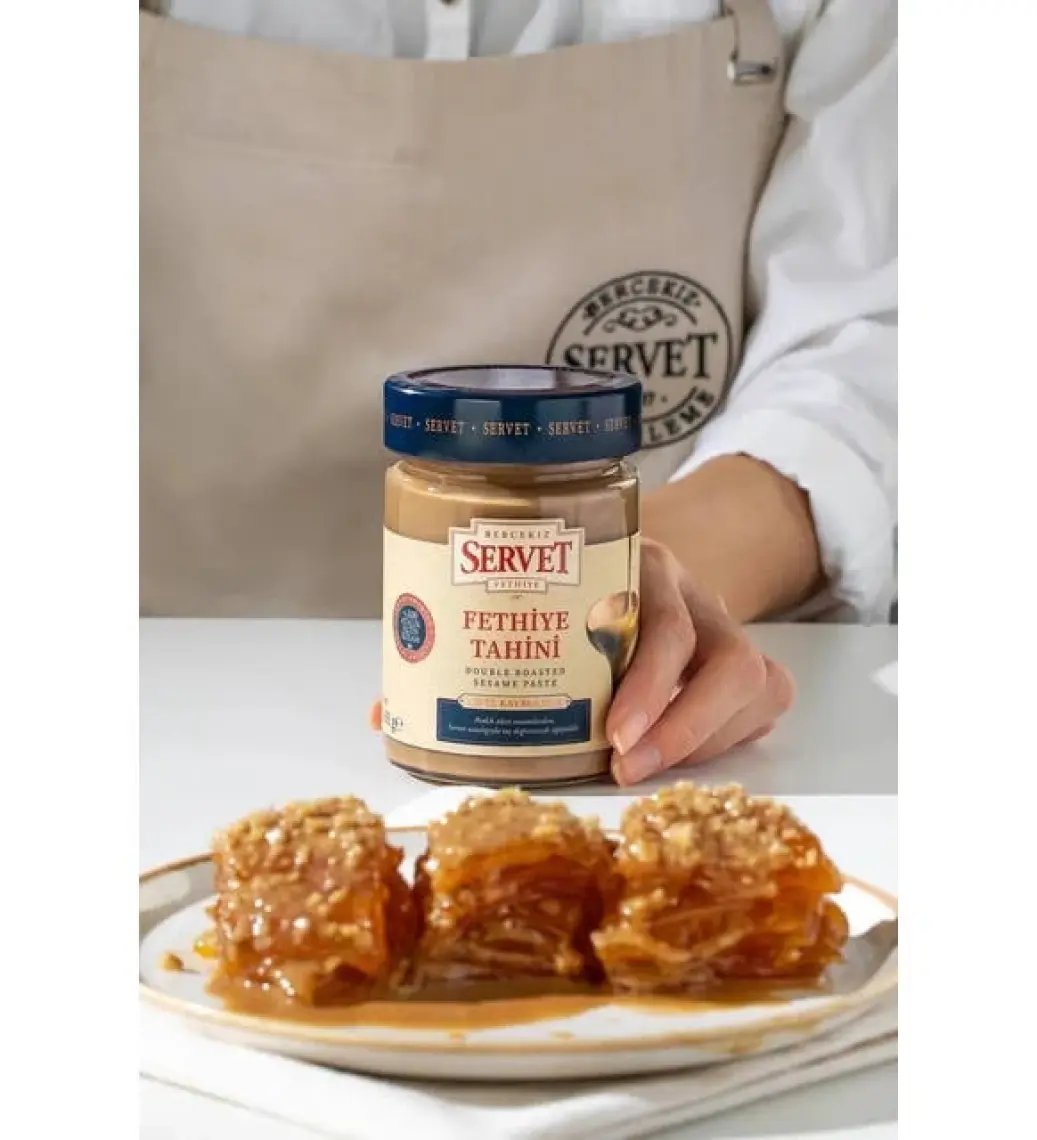 Bercekız Servet Şekerleme Tek Kavrulmuş Taze Fethiye Tahini - 300 gr