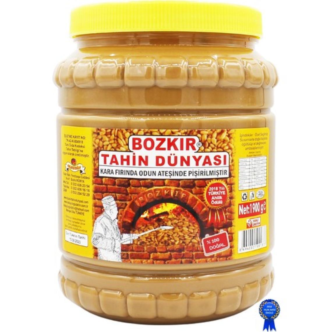 Bozkır Tahin Dünyası Kepekli Tahin 1900 gr