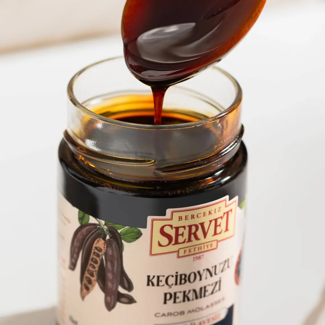 Bercekız Servet Şekerleme Keçiboynuzu Pekmezi -Harnup 3'lü Paket