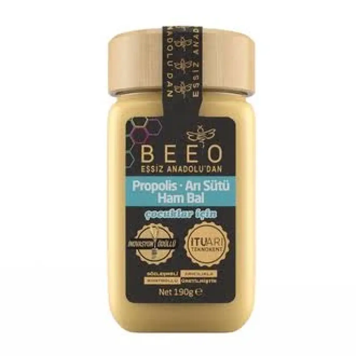 Arı Sütlü, Ham Ballı, Propolis Macunu 190 gr (ÇOCUK)