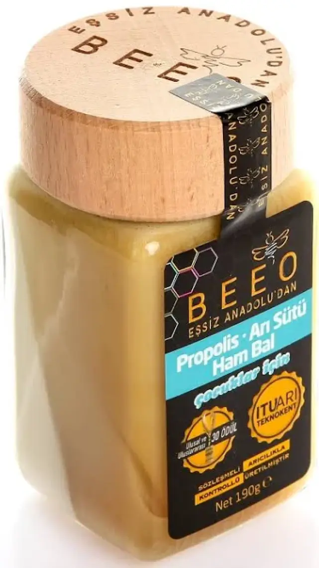 Arı Sütlü, Ham Ballı, Propolis Macunu 190 gr (ÇOCUK)