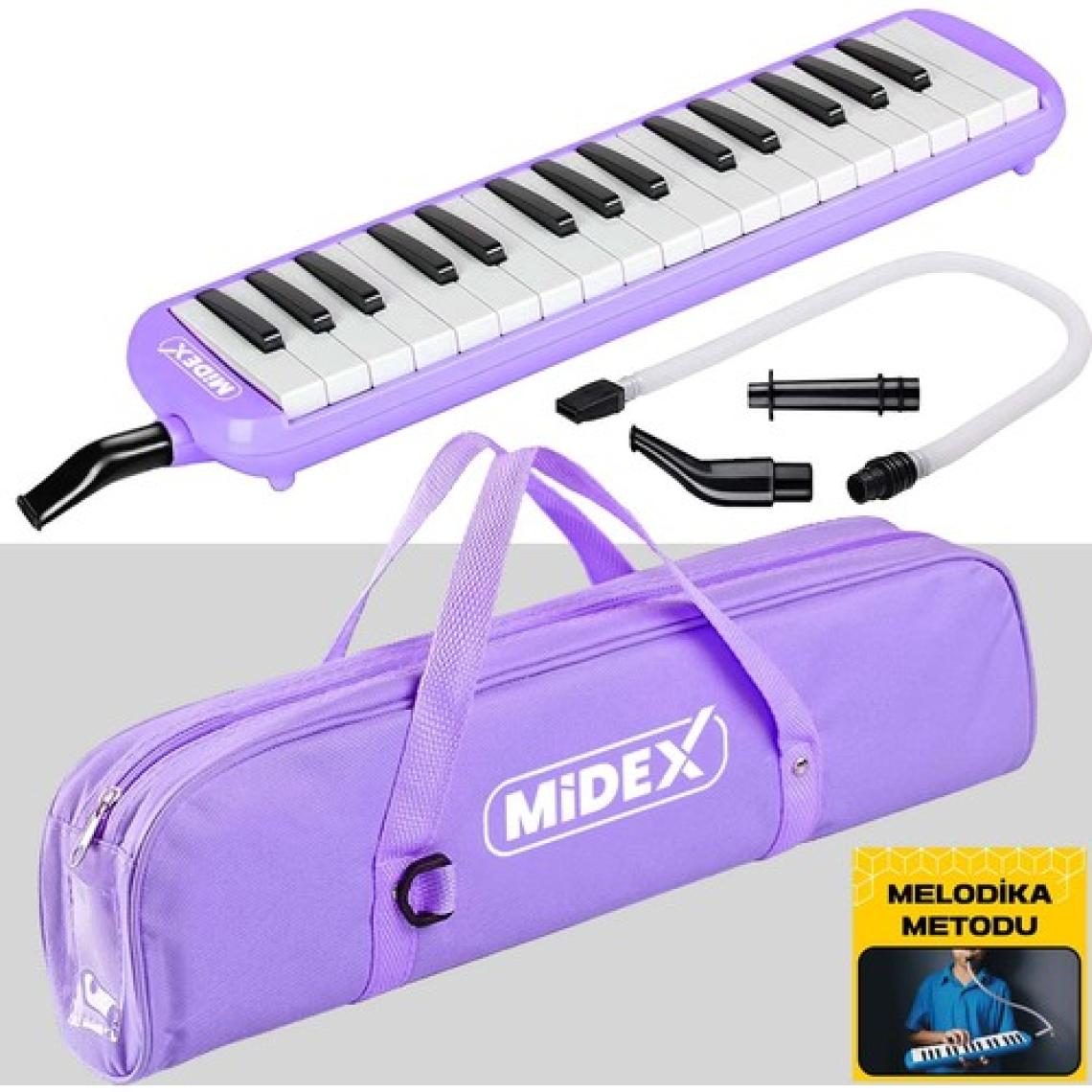 Midex  ml-32PU Mor Melodika Seti 32 Tuşlu Metod