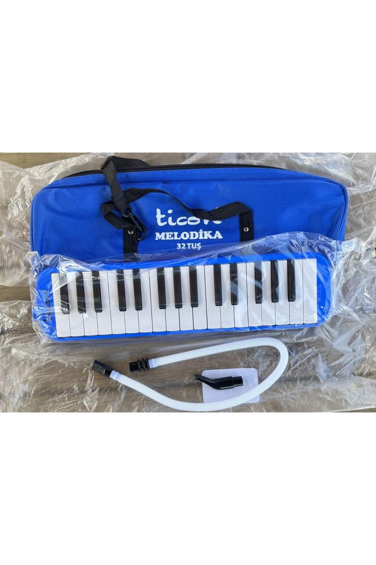 Ticon 32K Çantalı Mavi 32 Tuşlu Melodika