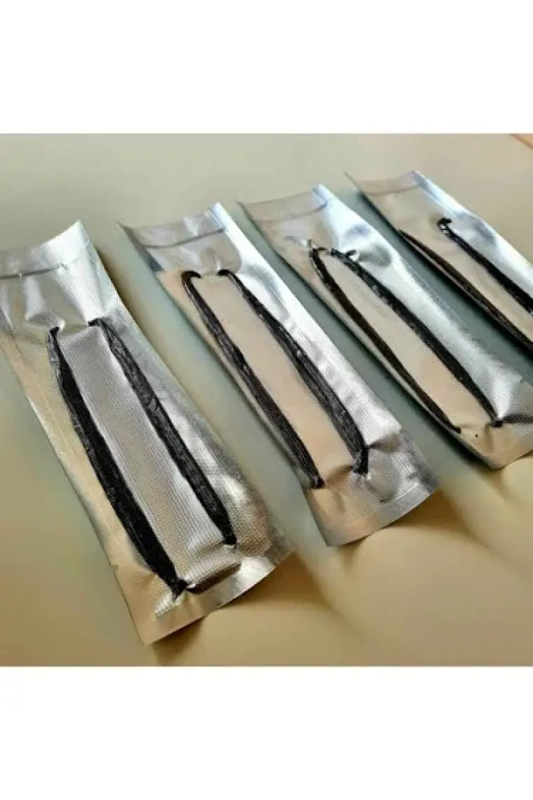 Vanillacoop - Organik Çubuk Vanilya - 6 Adet - Taze - 15/16 Cm - 2’li Vakum Paket