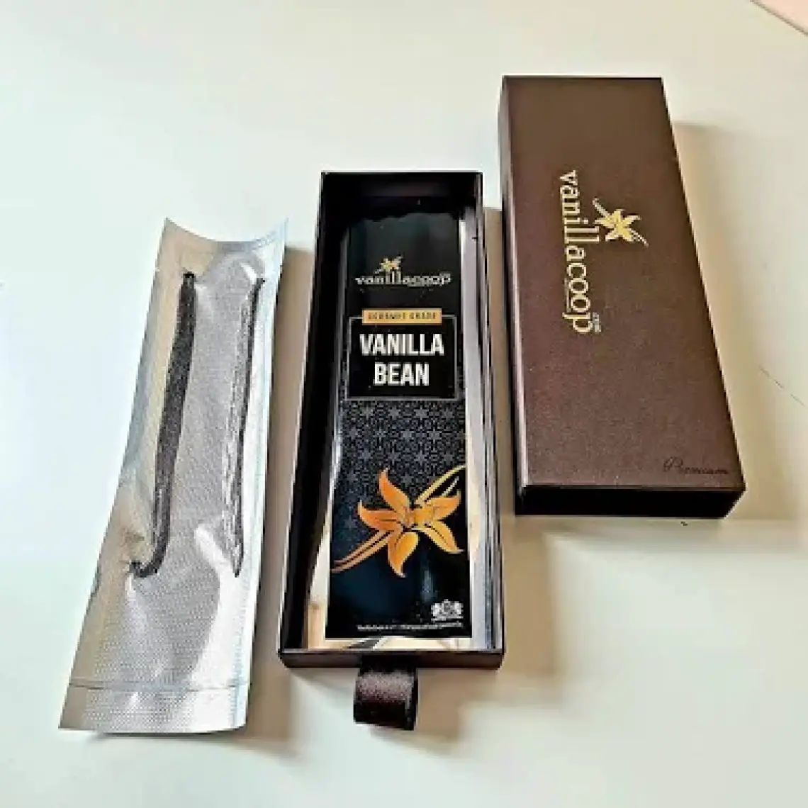 Vanillacoop - Organik Çubuk Vanilya - 6 Adet - Taze - 15/16 Cm - 2’li Vakum Paket
