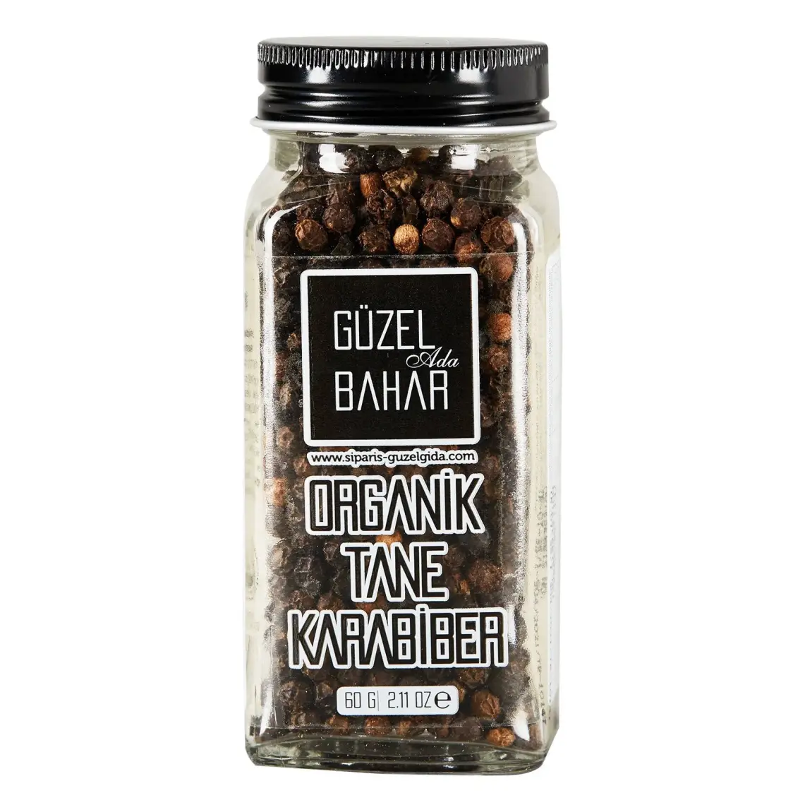 Güzel Ada Gıda Organik Tane Karabiber 60 Gr
