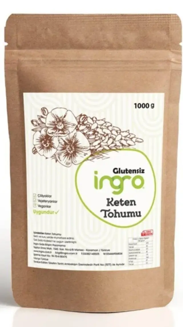 Glutensiz Keten Tohumu 1000 g