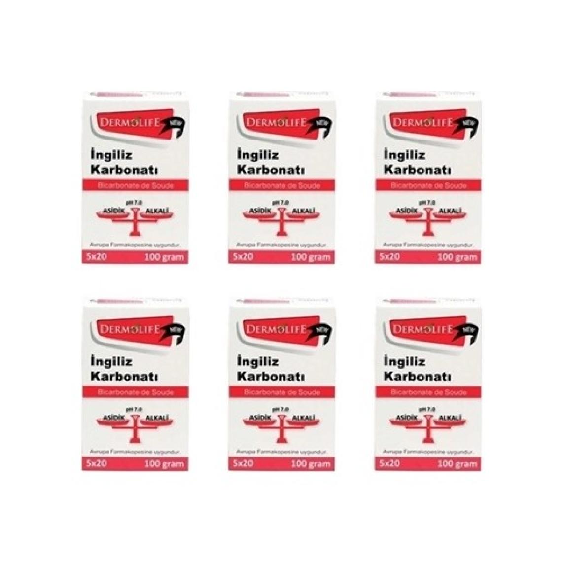 Dermolife Ingiliz Karbonatı 6 x 100 gr