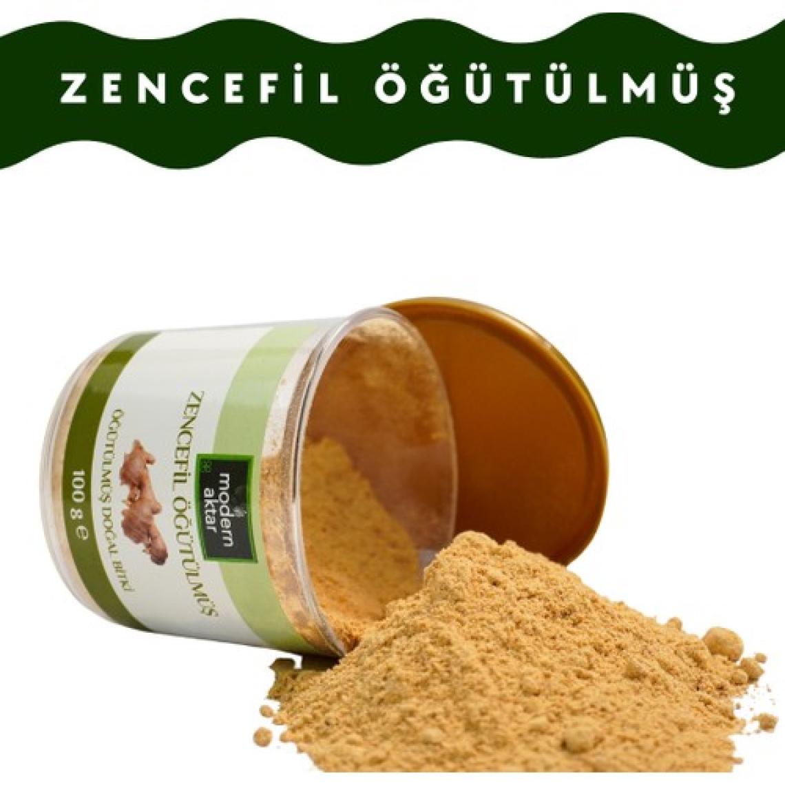 Modern Aktar Doğal Öğütülmüş Zencefil 100Gr