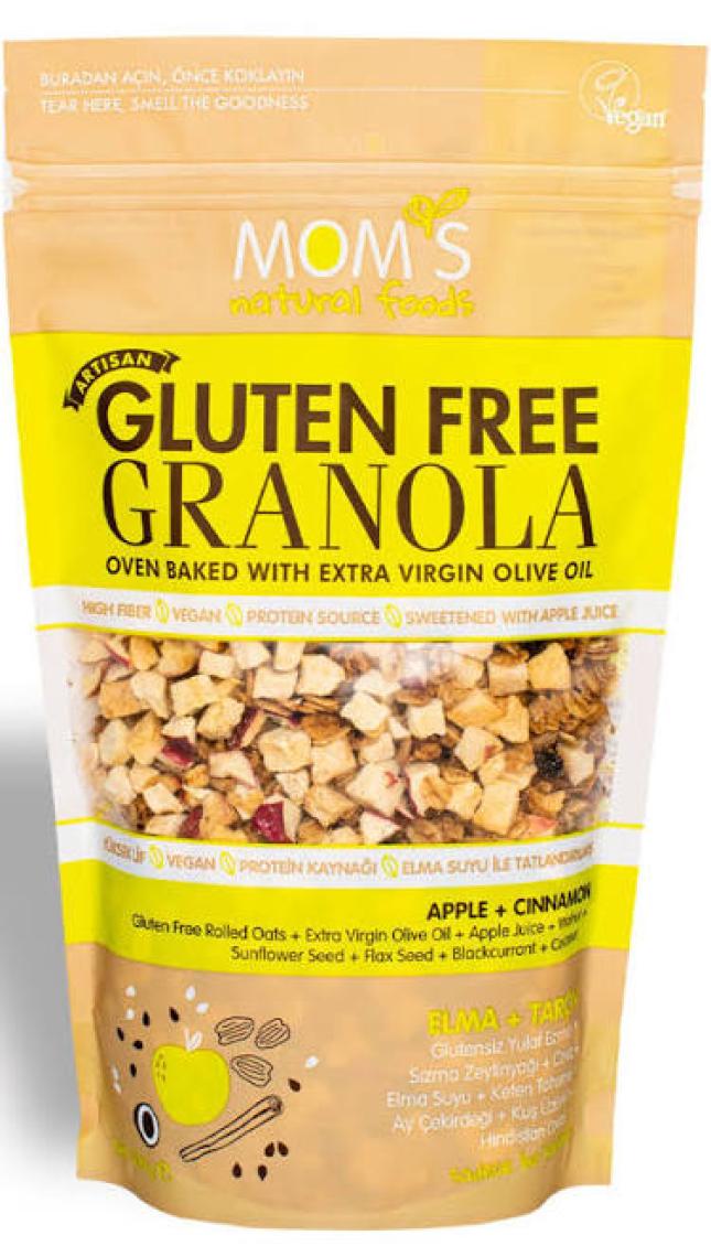 Mom's Mom’s Glutensiz Granola 300 gr Elma Tarçın