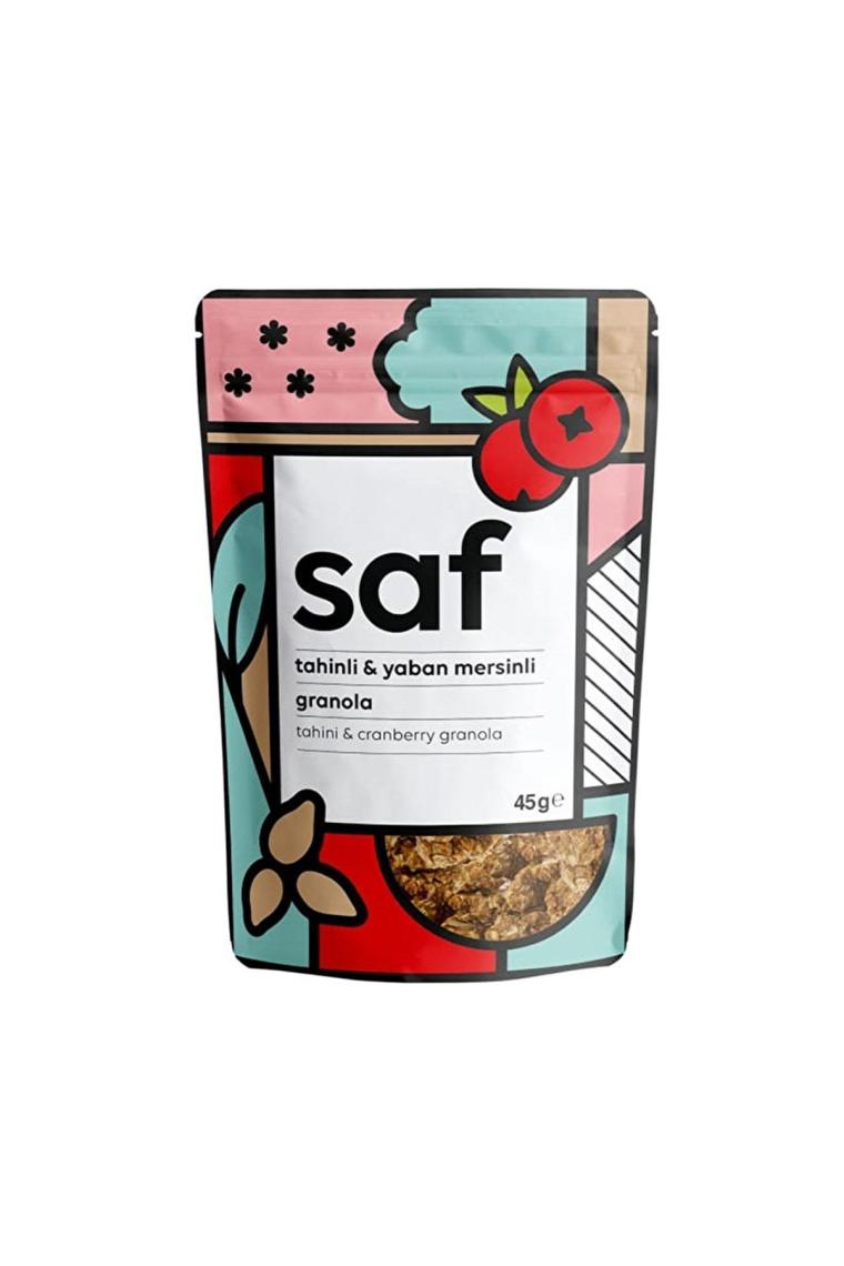 Saf Tahinli Yaban Mersinli Granola 45 Gr - Aromasız