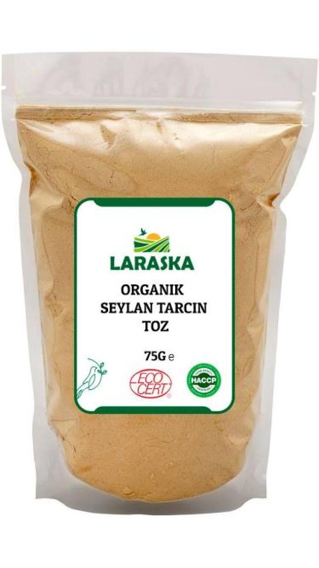 Laraska Organik Seylon Tarçın Toz 75G - Organic Ceylon Cinnamon Powder
