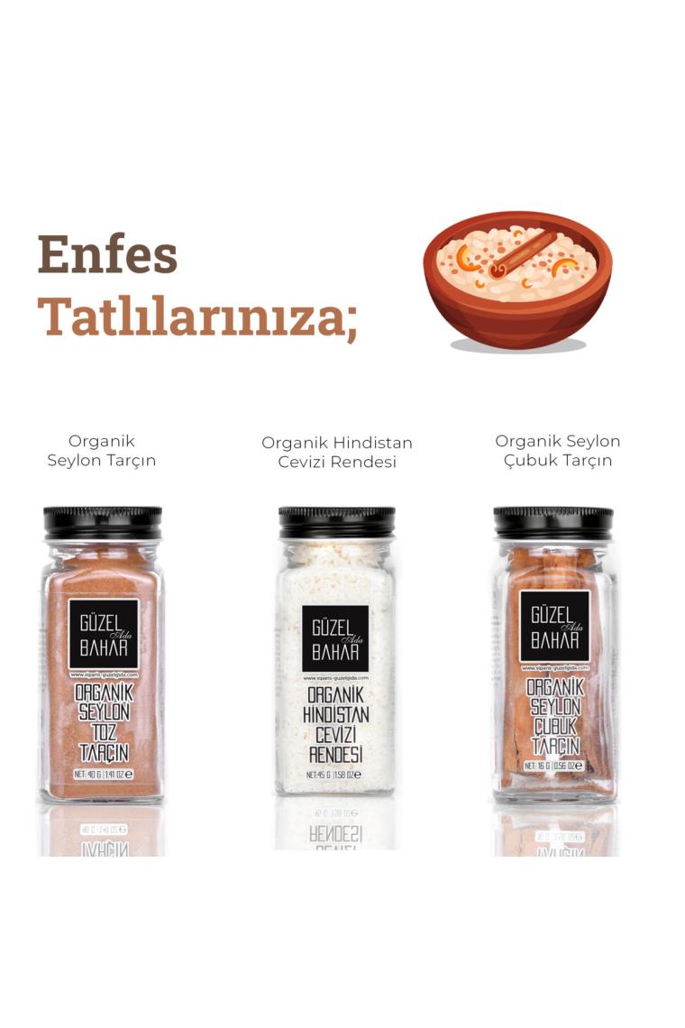 Organik Seylon Toz Tarçın 40gr