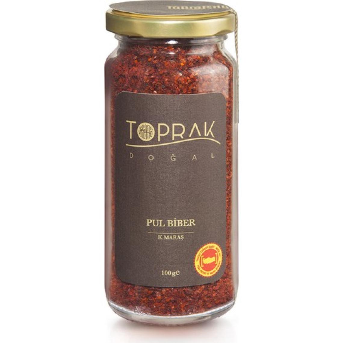 Toprak Doğal İpek Pul Biber 100 G Maraş - ipek Pul Biber - Maraş İpek Pul Biber - Katkısız Pul Biber