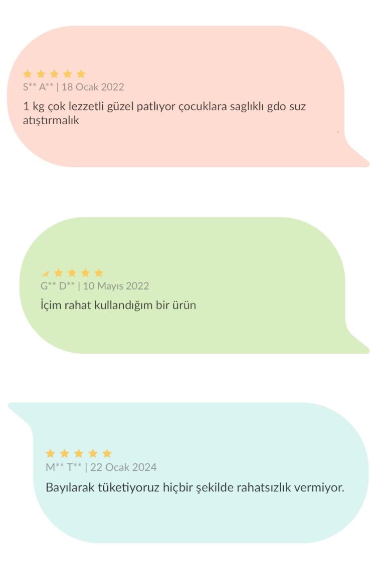 Organik Patlak Mısır 1kg