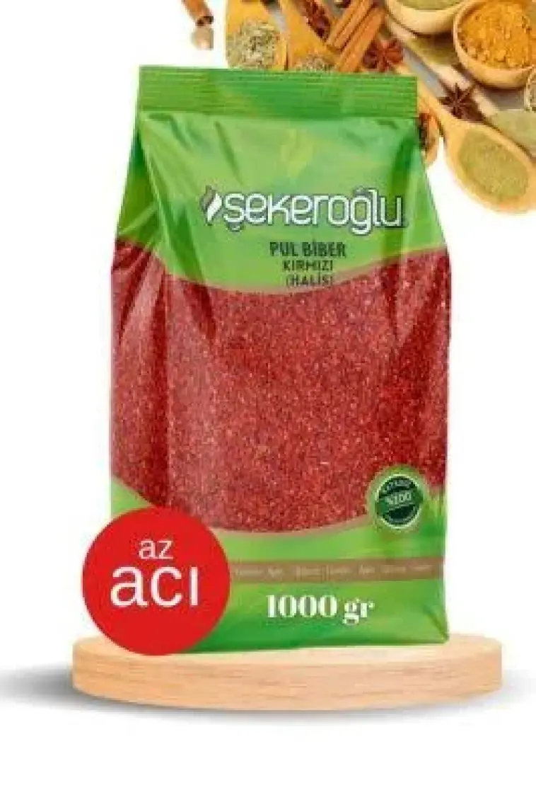 Şekeroğlu Kırmızı Acı Pul Biber 1000 gr ( Halis )