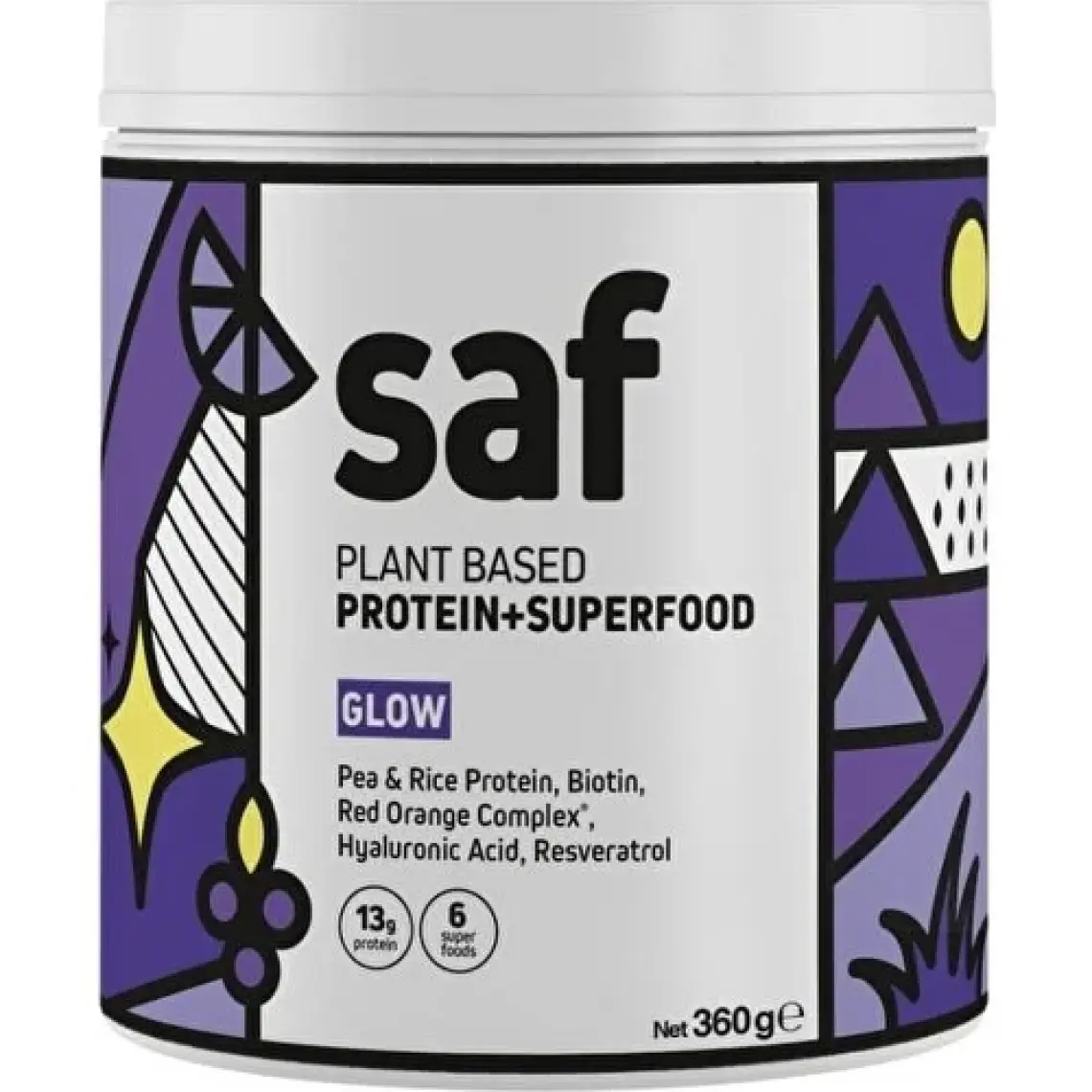 Saf Nutrition Bitkisel Protein + Superfood Mix Glow 360 gr