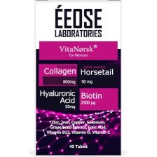 Eeose Collagen Tablet ( Kollajen + Hyaluronik Asit + Atkuyruğu + Biotin + C Vitamini) 45 Tablet