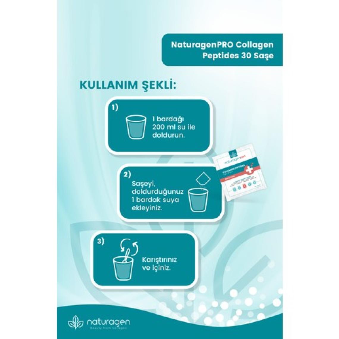 Naturagen Pro Collagen() Beauty 30'lu Saşe Yeşil Elma Aromalı (Tip 1&Tip3 - 8.000 mg Hidrolize )
