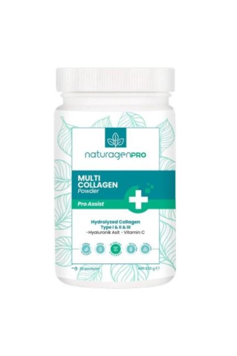 Pro Kolajen Powder 330gr Tip 1-2-3 Limon Aromalı Hyaluronik Asit Ve C Vitaminli