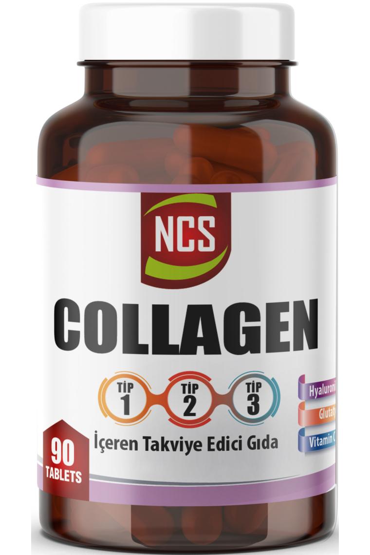 Ncs Collagen () 1000 mg 90 Tablet Tip 1 - 2 - 3 Glutatyon Vitamin C - E