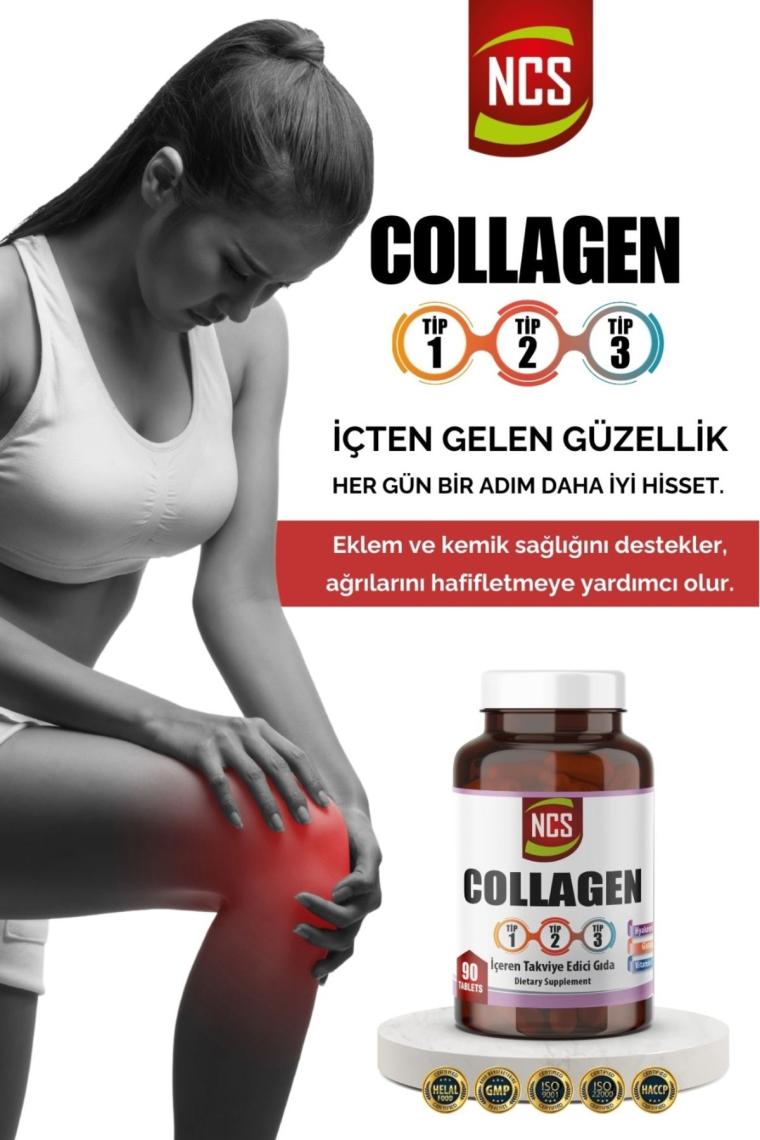 Ncs Collagen () 1000 mg 90 Tablet Tip 1 - 2 - 3 Glutatyon Vitamin C - E