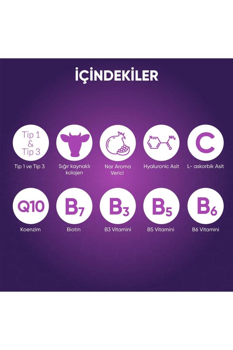 Voop Collagen Beauty Yüksek Biyoaktif Hidrolize Kolajen %100 Saf Ve Doğal - 1 Tüp