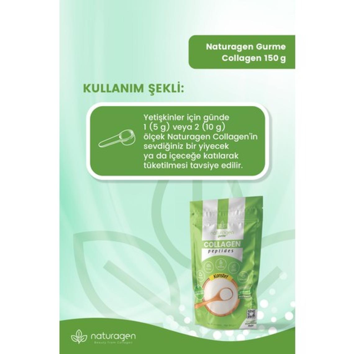 Naturagen  Gurme %100 Saf Collagen Peptit 150 gram(Tip1&Tip3 Sığır Toz  Peptit)Helal Sertifikalı