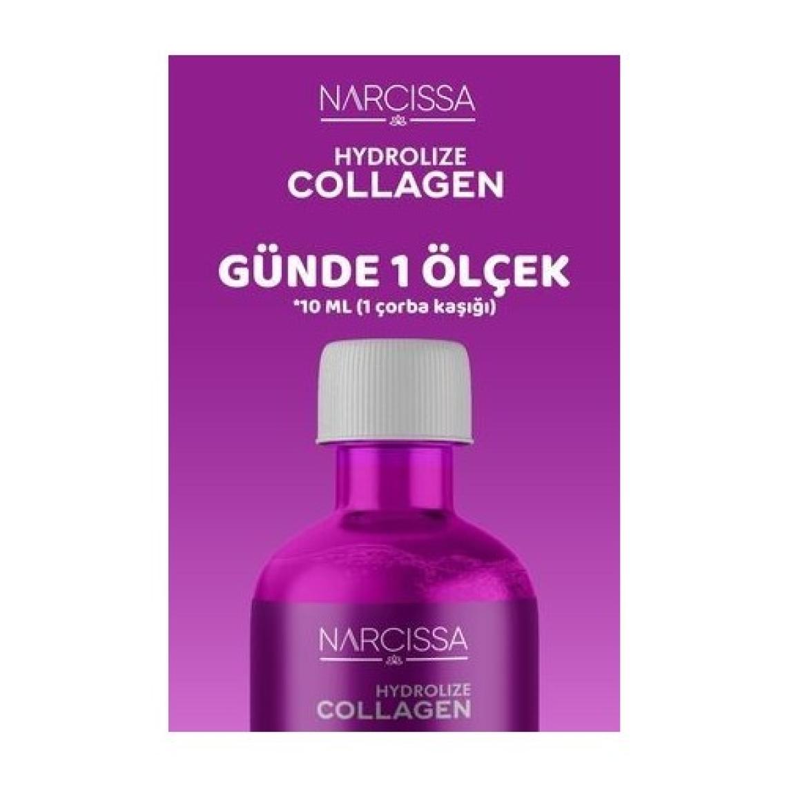 Narcissa Hydrolize Collagen - %100 Saf Marine Collagen, Hidrolize Peptitler Içeren Sıvı Kolajen 400ML