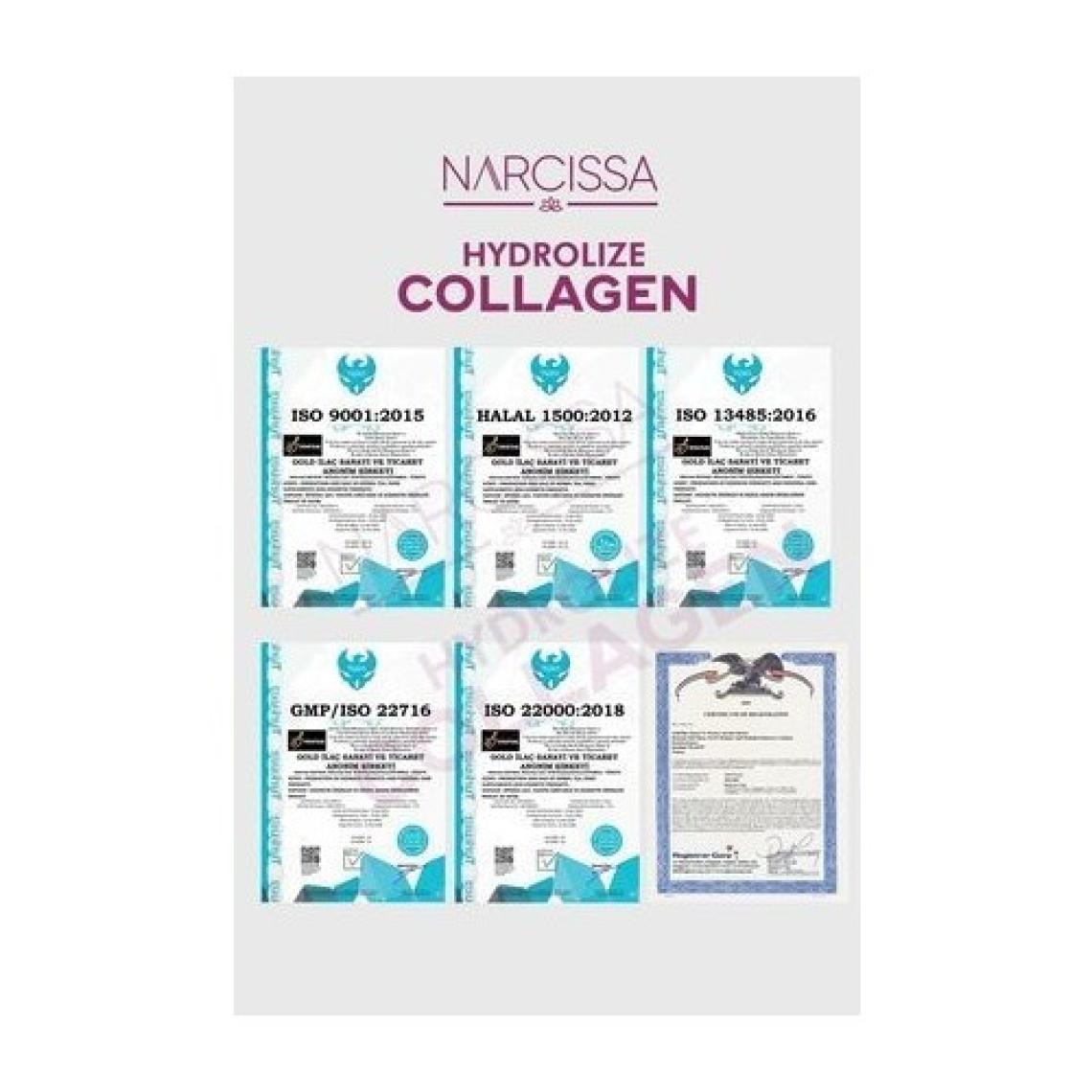 Narcissa Hydrolize Collagen - %100 Saf Marine Collagen, Hidrolize Peptitler Içeren Sıvı Kolajen 400ML