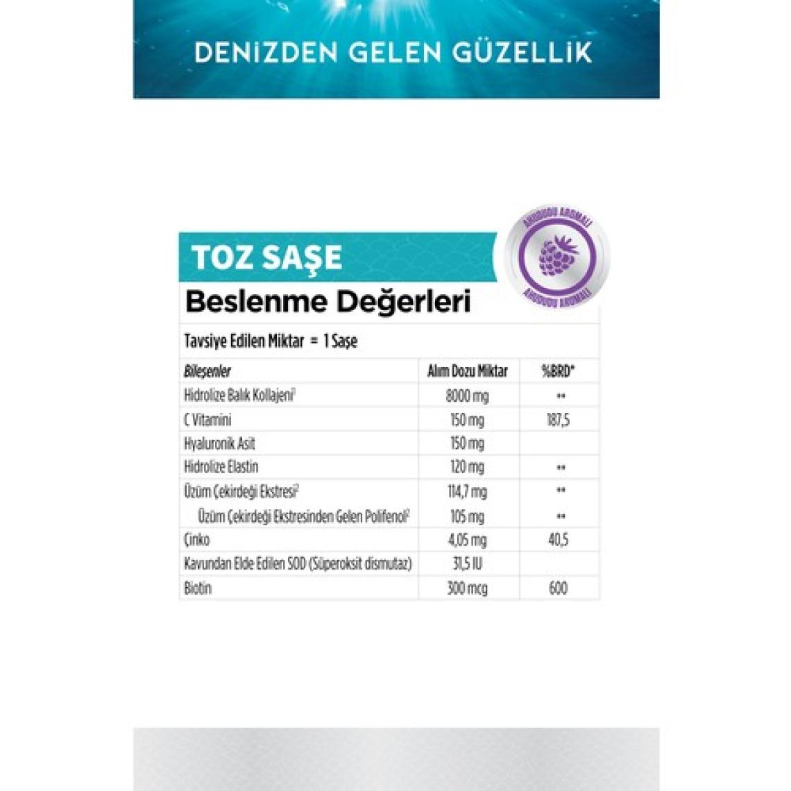 Zade Vital Marine Collagen + Hyaluronic Acid 28'li Saşe