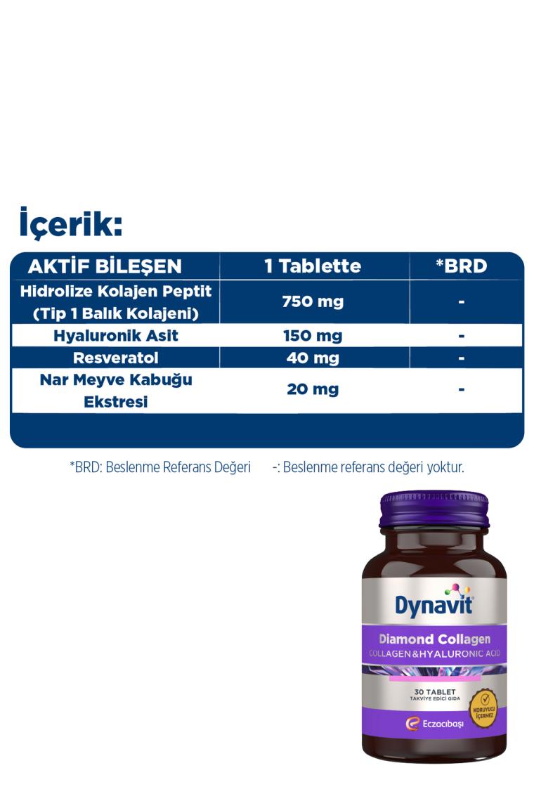 Dynavit Collagen & Hyaluronic Acid 30 Tablet