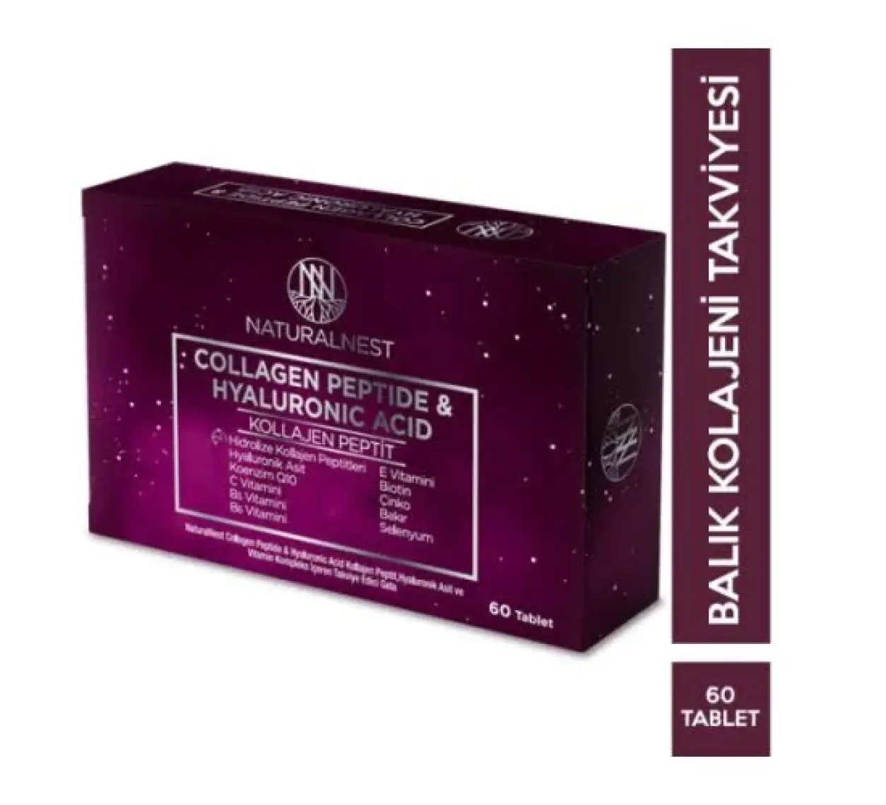 Naturalnest Collagen Peptide & Hyaluronik Asit 60 Tablet