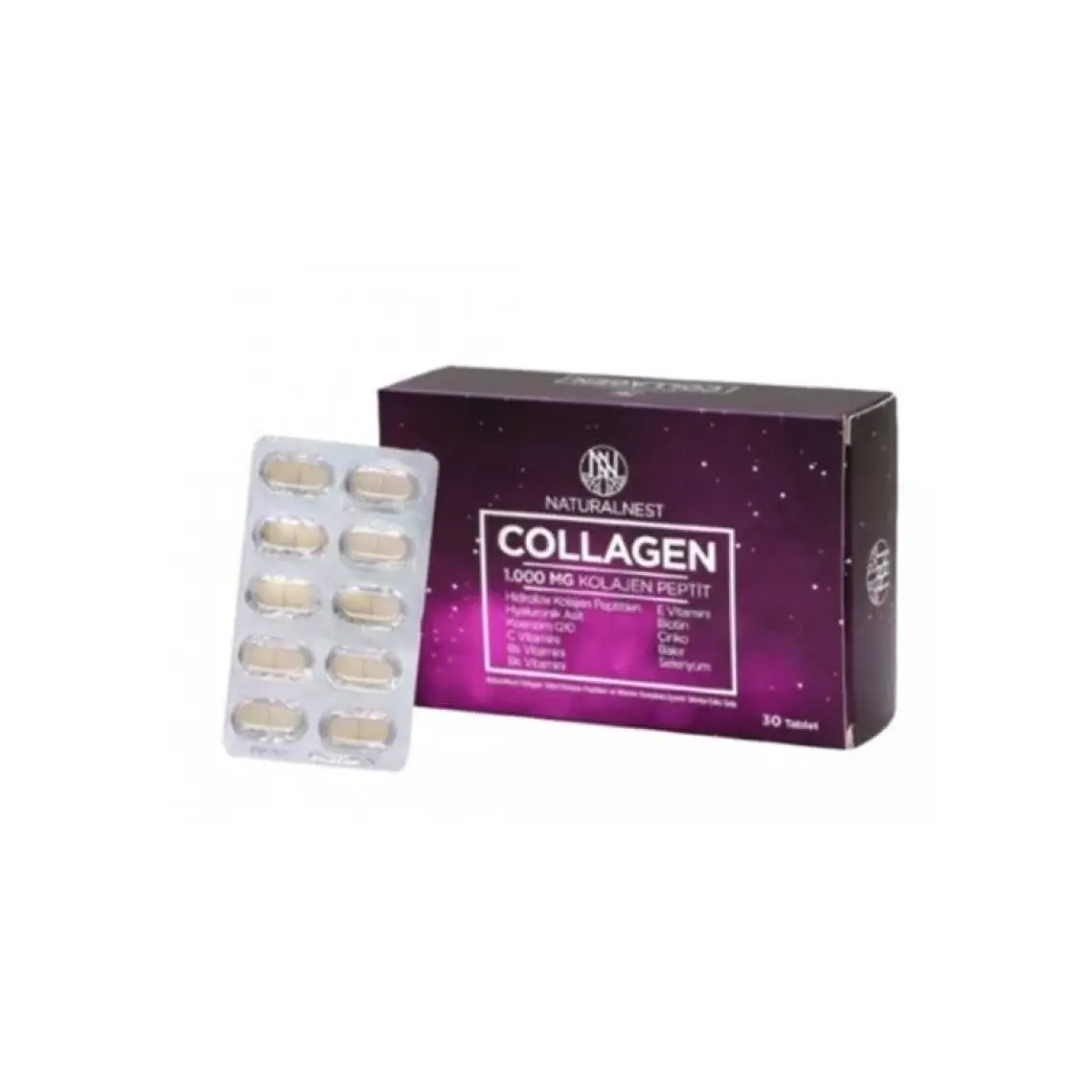 Naturalnest Collagen Peptide & Hyaluronik Asit 60 Tablet
