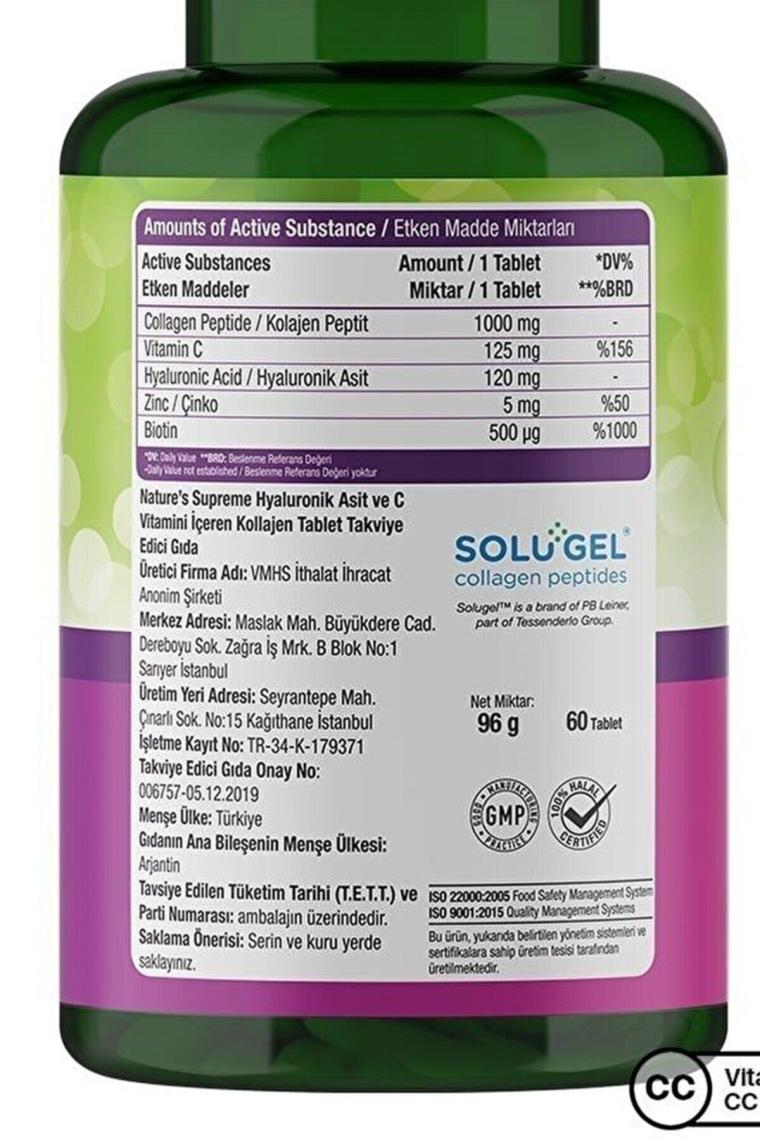 Nature's Supreme Beauty Collagen 60 Tablet