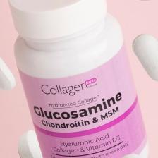 Collagen Forte Platinum Glucosamine, Chondroitin & Msm, Hidrolize Kolajen, Hyalüronik Asit ve Vitamin D3, 1500 mg