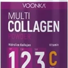 Voonka Multi Collagen Powder Tip 1 2 3 Vitamin C 300 gr Hidrolize Kolajen