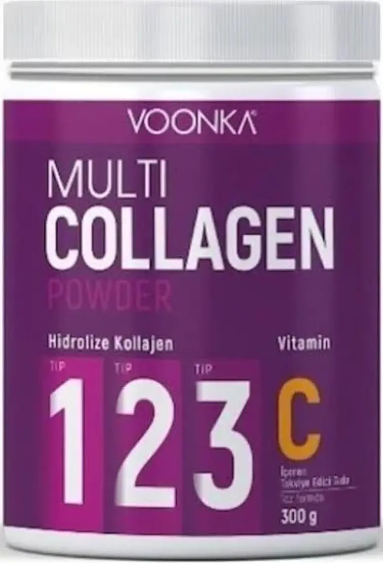 Voonka Multi Collagen Powder Tip 1 2 3 Vitamin C 300 gr Hidrolize Kolajen