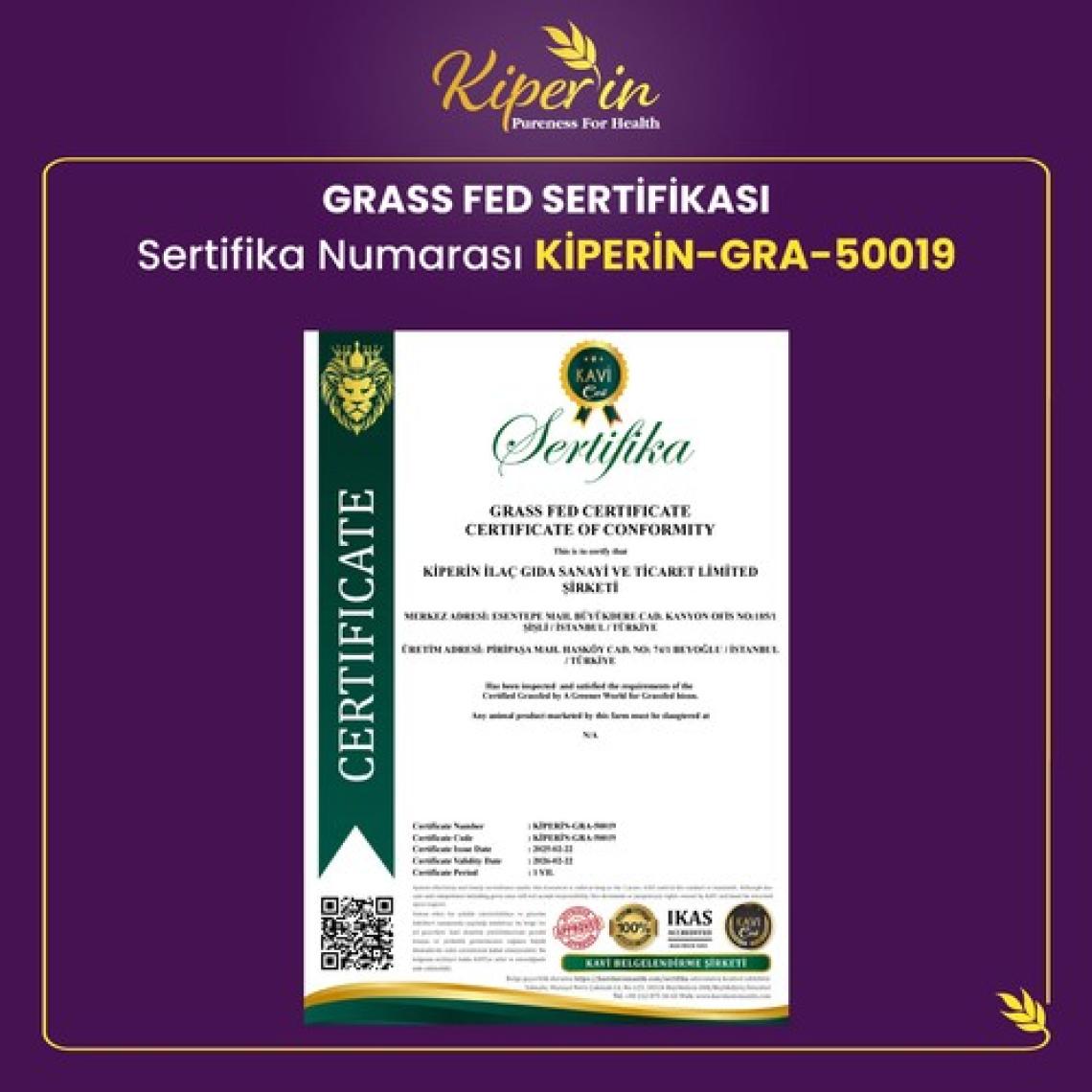 Kiperin %100 Saf ve Doğal Mor & Çoklu Kolajen Peptitleri içeren Lipozomal Teknoloji Diyet Takviyesi (576 gr)