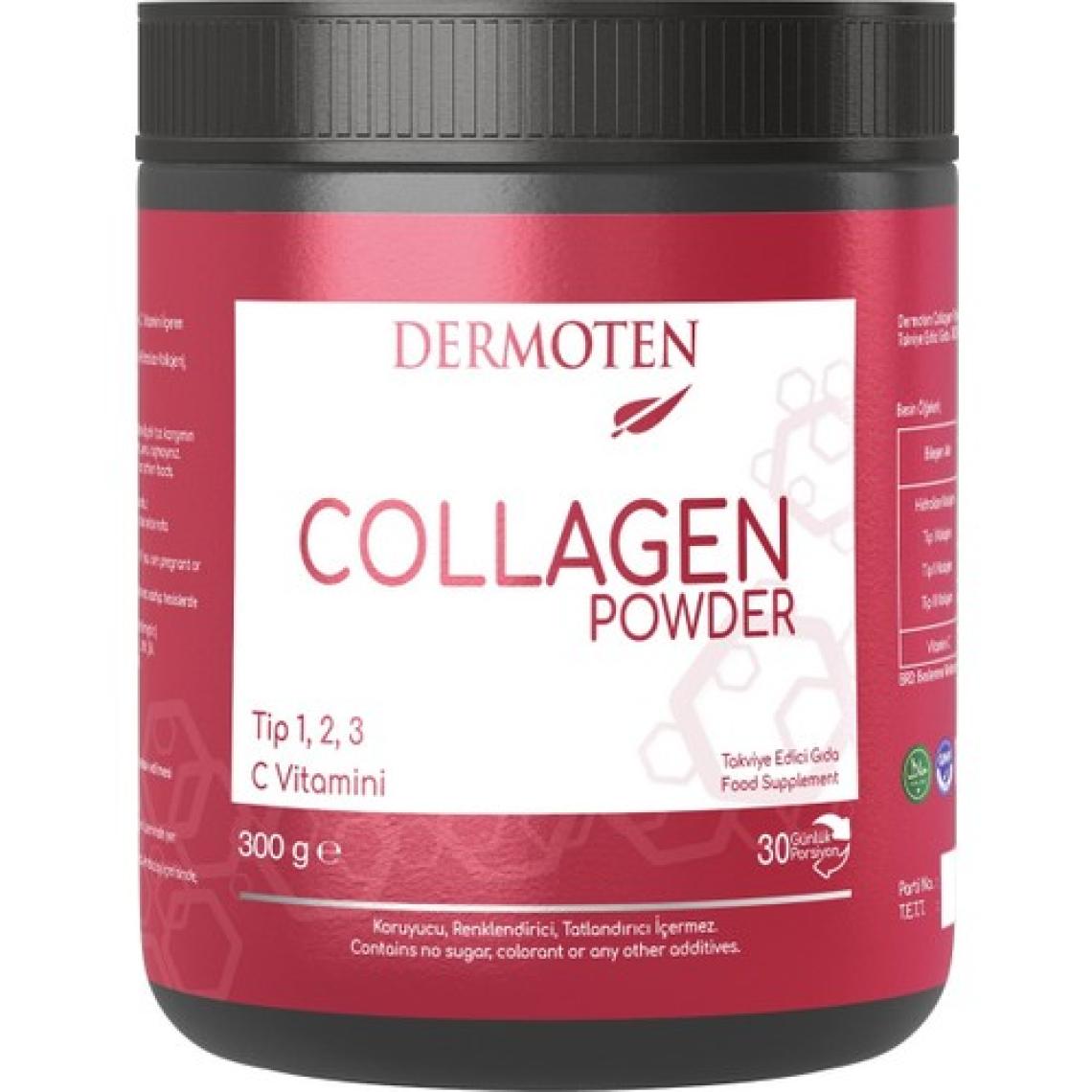 Dermoten Collagen Plus Powder 300 G - Toz  (30 Günlük Porsiyon)