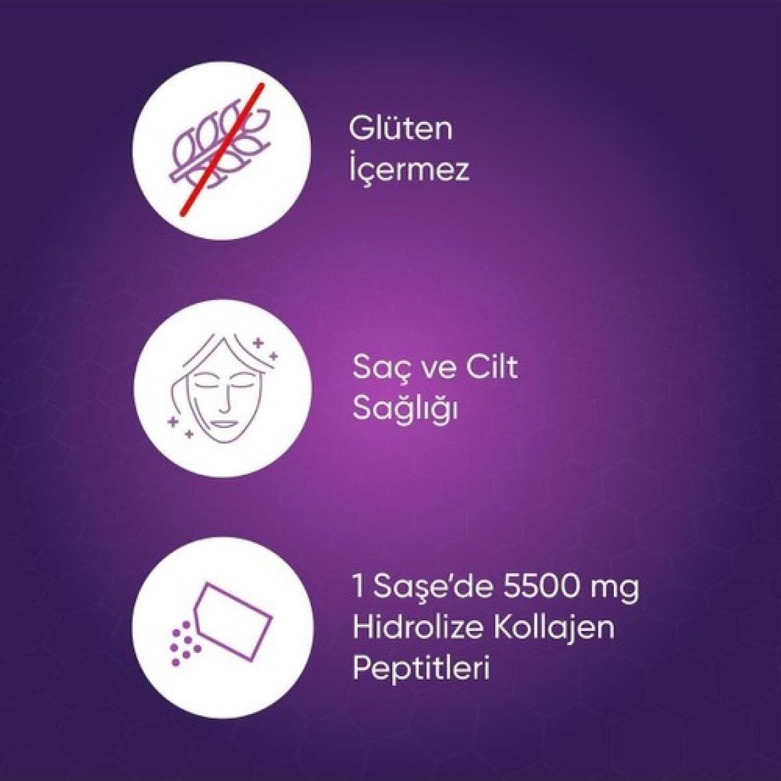 Voop Collagen Beauty Yüksek Biyoaktif Hidrolize Kolajen %100 Saf Ve Doğal - 10 Toz Saşe