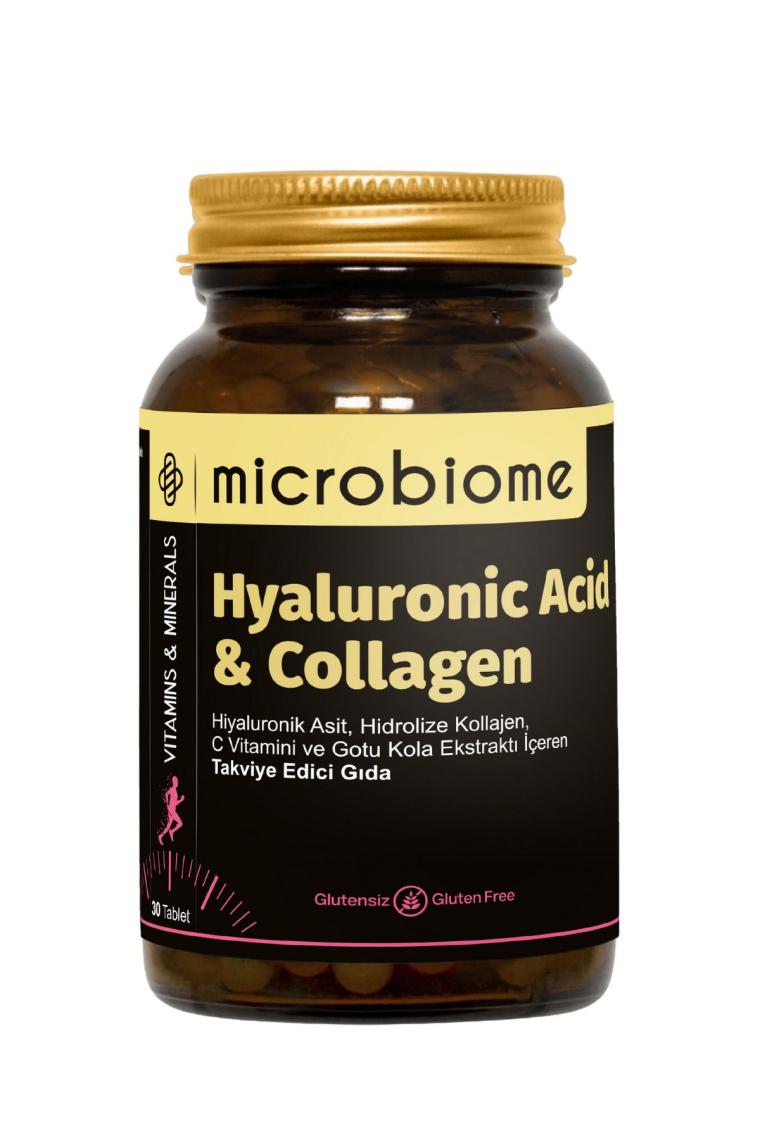 Microbiome Hyaluronic Acid & Collagen 30 Tablet