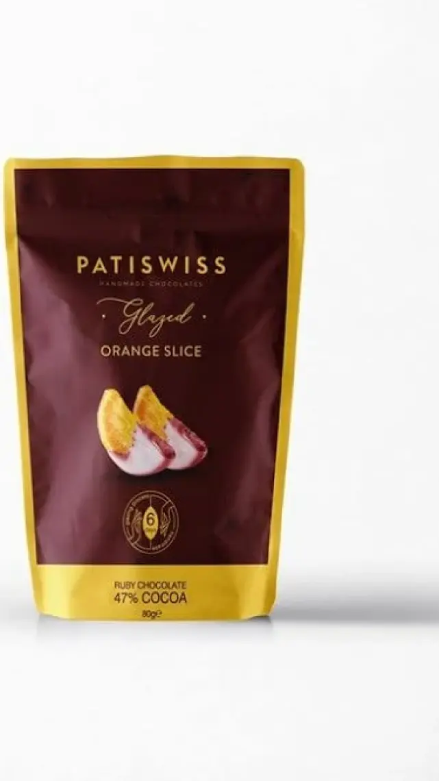 Patiswiss Glazed Ruby Çikolatalı Portakal Dilimi 80g