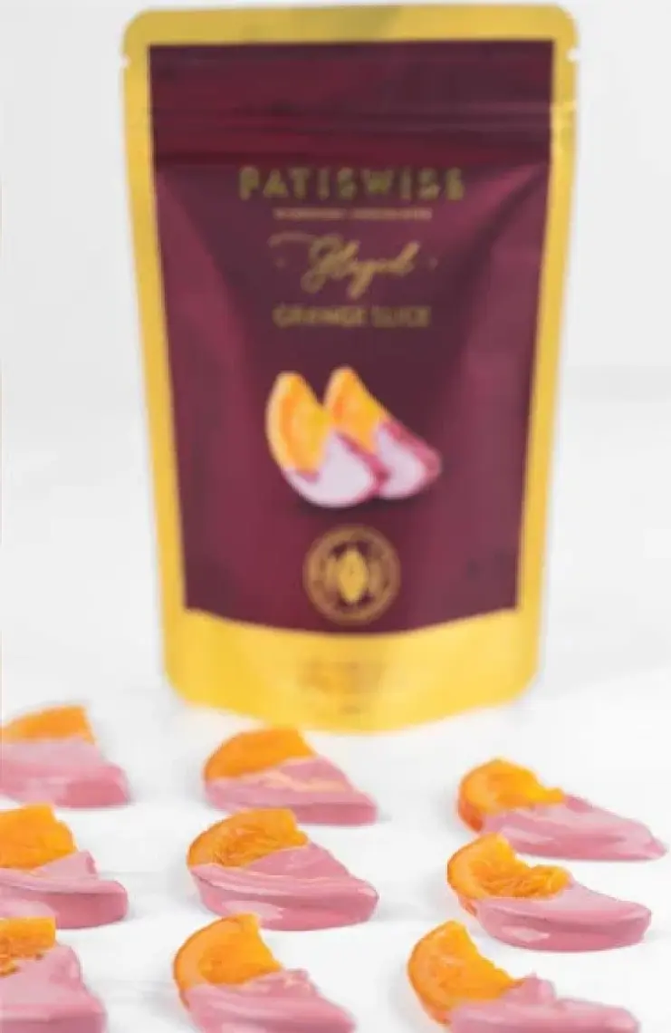 Patiswiss Glazed Ruby Çikolatalı Portakal Dilimi 80g