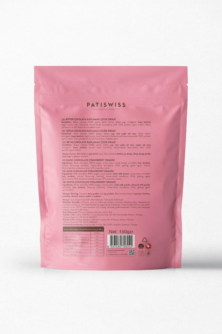 Karışık Çikolatalı Çilek Draje 150 G