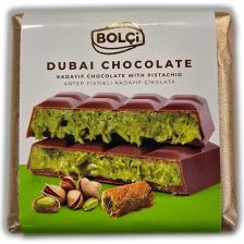 Bolçi Dubai Çikolatası 100g - Antep Fıstıklı Çıtır Kadayıf Dolgulu Sütlü Çikolatalı