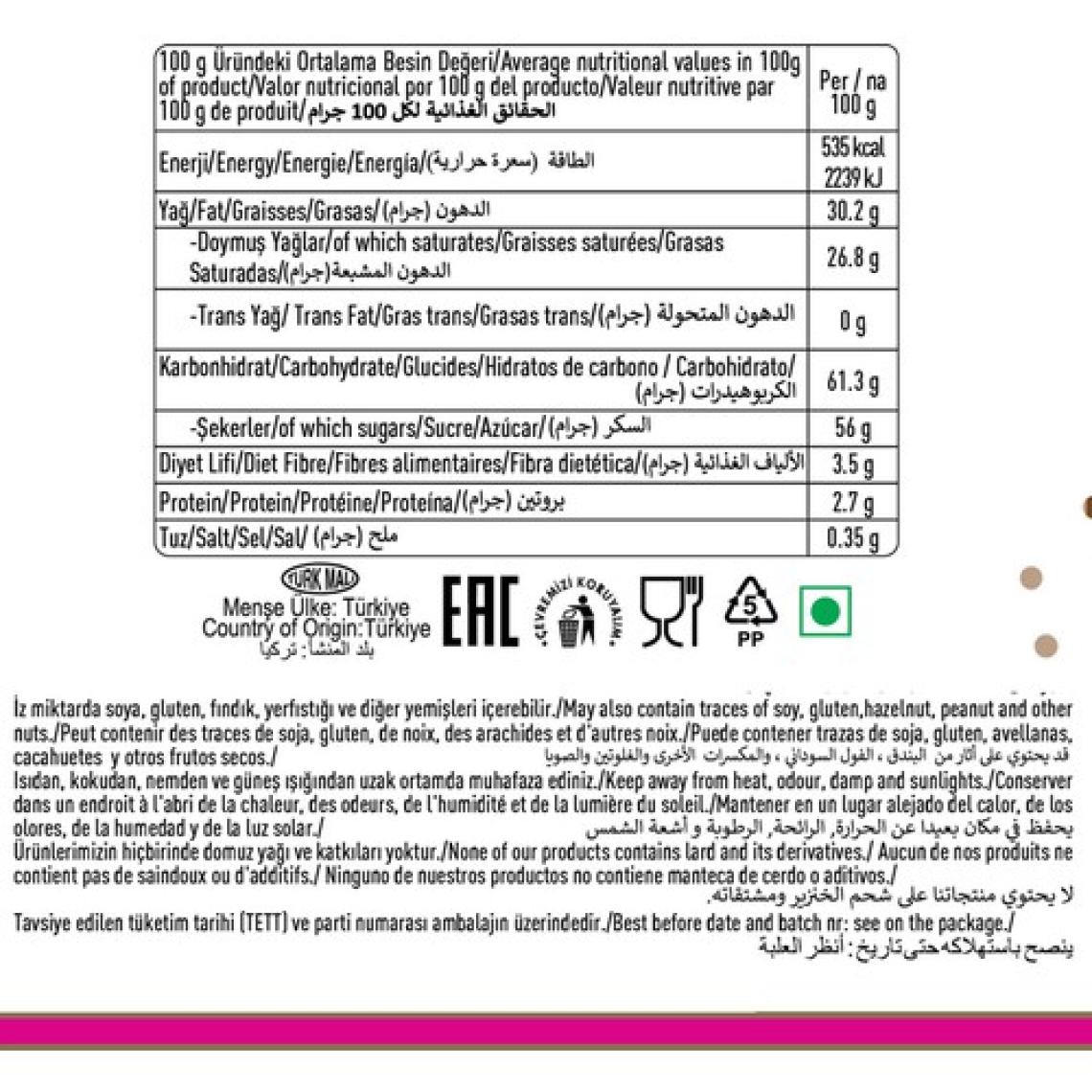 Tayaş Orient Karışık Meyveli Çikolata 1 Kg