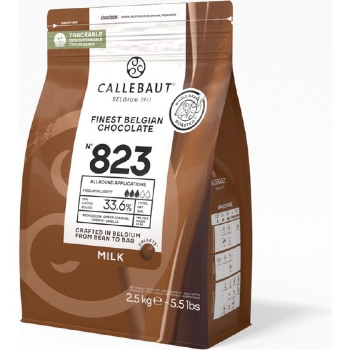 Callebaut 823 Sütlü Kuvertür Drop Çikolata 2.5 Kg