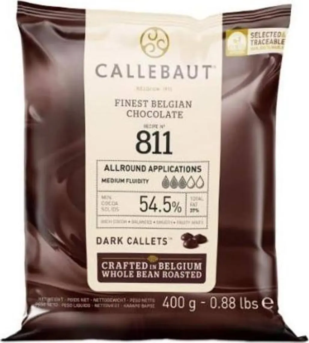 Callebaut 811 Bitter Küvertür Drop Çikolata 400 gr